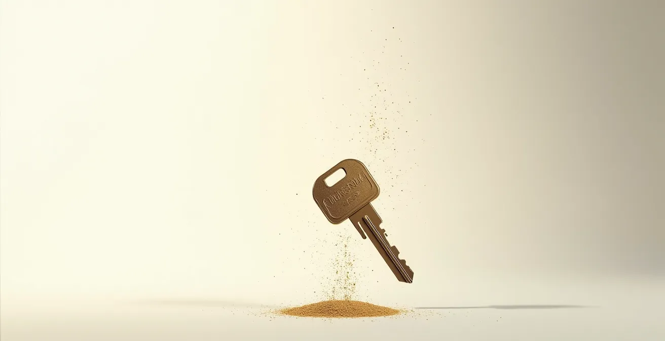 Composition minimaliste évoquant la valeur patrimoniale automobile